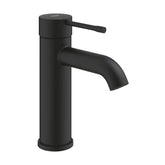 RUBINETTO MISCELATORE MONOCOMANDO NERO OPACO PER LAVABO SERIE ESSENCE